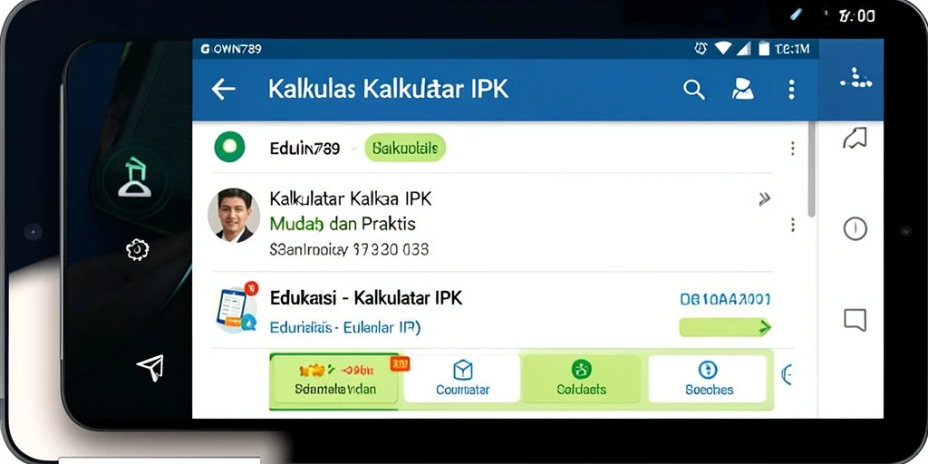 Antarmuka GOWIN789 menampilkan fitur Kalkulator IPK yang user-friendly.