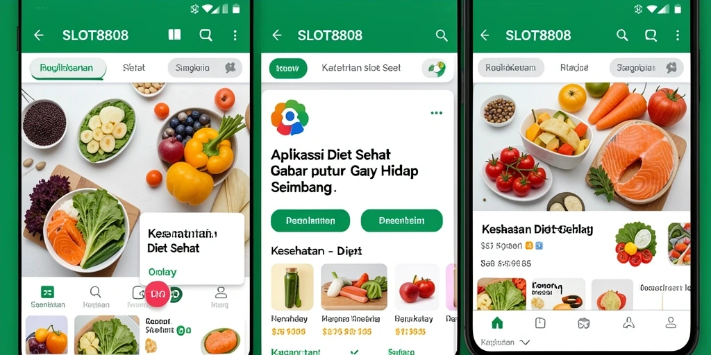 Antarmuka pengguna SLOT8808 yang sederhana dan fungsional.