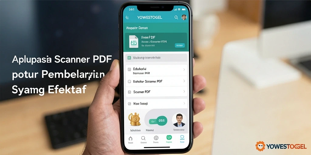 Tampilan antarmuka YOWESTOGEL saat melakukan pemindaian dokumen PDF.