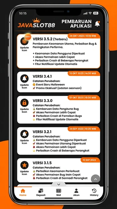Riwayat Versi javaslot88 untuk Pengguna Android